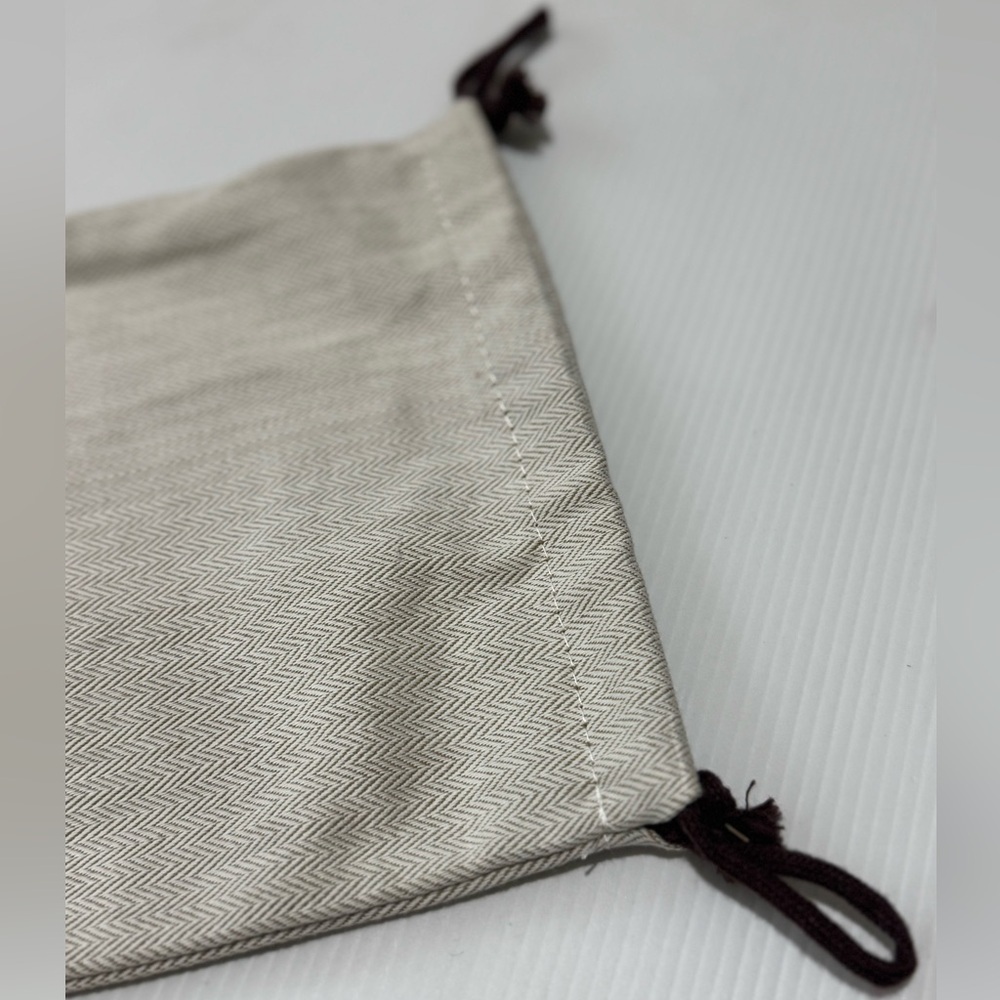 HERMES -  Cotton Drawstring‎ Dust bag  - Cream - Picture 5 of 7